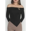 Toka Detaylı Bluz Siyah - 4135.1748.