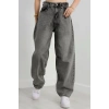 Tokalı Baggy Kot Pantolon Açıkfüme - 31159.2059.