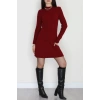 Triko Elbise Bordo - 1907.1247.