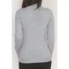 Viskon Elit Boğazlı Triko  Gri - 31057.1766.