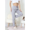 Viskon Pijama Altı Griçiçekli - 52284.2145.