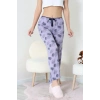 Viskon Pijama Altı Lila - 52284.2145.