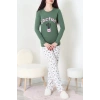 Viskon Pijama Takımı Yeşil - 52185.2123.