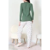 Viskon Pijama Takımı Yeşil - 52185.2123.