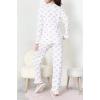 Viskon Ribana Baharlık Fırfırlı Pijama Takımı Çiçek - 787.1287.