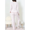Viskon Ribana Baharlık Fiyonklu Pijama Takımı Çilek - 785.1287.