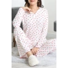 Viskon Ribana Baharlık Pijama Takımı Kırmızıkalp - 791.1287.