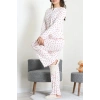 Viskon Ribana Baharlık Pijama Takımı Kırmızıkalp - 791.1287.