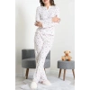 Viskon Ribana Baharlık Pijama Takımı Pembeçiçek - 791.1287.