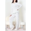 Viskon Ribana Baharlık Pijama Takımı Siyahkalp - 791.1287.