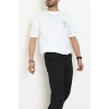 Wortex Oversize Erkek Tişört Beyaz - 31692.1878.