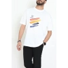 Wortex Oversize Erkek Tişört Beyaz - 31693.1878.