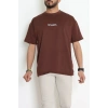 Wortex Oversize Erkek Tişört Kahve - 31688.1878.