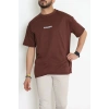 Wortex Oversize Erkek Tişört Kahve - 31688.1878.