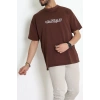 Wortex Oversize Erkek Tişört Kahve - 31690.1878.