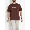 Wortex Oversize Erkek Tişört Kahve - 31690.1878.