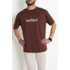 Wortex Oversize Erkek Tişört Kahve - 31690.1878.