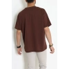 Wortex Oversize Erkek Tişört Kahve - 31690.1878.