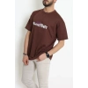 Wortex Oversize Erkek Tişört Kahve - 31694.1878.