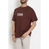 Wortex Oversize Erkek Tişört Kahve - 31700.1878.