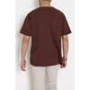 Wortex Oversize Erkek Tişört Kahve - 31700.1878.