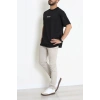 Wortex Oversize Erkek Tişört Siyah - 31688.1878.
