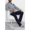 Yakası Düğmeli İnterlok Erkek Pijama Takımı Boyalıgri - 52078.1050.