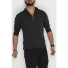 Yakası Fermuarlı Erkek Triko Antrasit - 2540.2052.