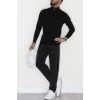 Yakası Fermuarlı Erkek Triko Siyah - 2540.2052.