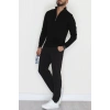 Yakası Fermuarlı Erkek Triko Siyah - 2550.2052.