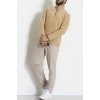 Yakası Fermuarlı Polar Erkek Sweat Camel - 42556.1937.