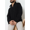 Yakası Fermuarlı Polar Erkek Sweat Siyah - 51269.1937.