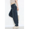 Yan Cep Baggy Kot Pantolon Çelikmavi - 32876.2059.