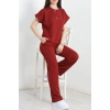 Yarasa Kol 2 İplik Wortex Takım Bordo - 80304.1878.
