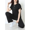 Yarasa Kol 2 İplik Wortex Takım Siyah - 80304.1878.