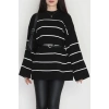 Yarım Balıkçı Yaka Triko Bluz Siyahlatte - 3066.1577.