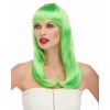 Yeşil Renk Uzun Düz Parti Peruğu