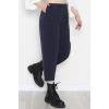 Yıkamalı Havuç Pantolon Lacivert - 51212.1779.