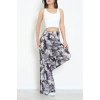 Yüksek Bel Bol Paça Pantolon Siyah - 32252.1857.