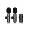 Yüksek Kalite Profesyonel 3 In 1 Kablosuz Taşınabilir Yaka Mikrofonu Youtube Facebook Tiktok