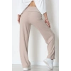 Yumoş Kumaş Beli Katlamalı Pantolon Latte - 51097.2114.