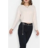 Yün Çilek Bluz Bej - 51065.2114.