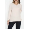 Yün Çilek Bluz Bej - 51065.2114.