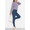 Yün Çilek Bluz Lila - 51065.2114.