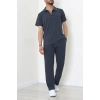 Zra Krep Likralı Erkek Takım Füme - 70932.1937.