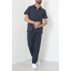 Zra Krep Likralı Erkek Takım Füme - 70932.1937.