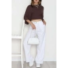 Zra Krep Palazzo Pantolon Beyaz - 30777.1865.