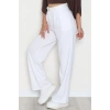 Zra Krep Palazzo Pantolon Beyaz - 30777.1865.