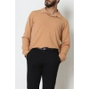 Zra Krep Polo Yaka Erkek Sweat Camel - 42186.1937.