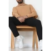 Zra Krep Polo Yaka Erkek Sweat Camel - 42186.1937.